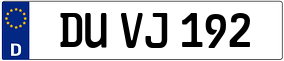 Trailer License Plate